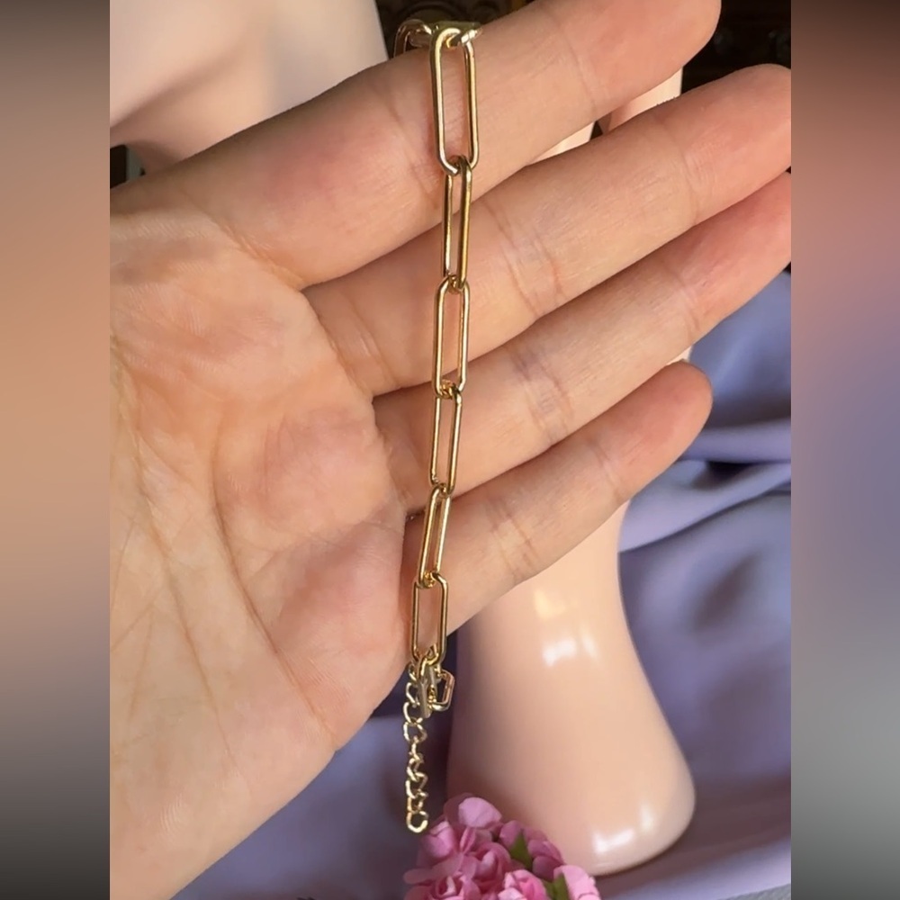 Gold Tone Link Bracelet - Picture 4 of 4